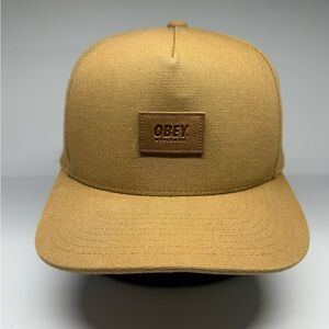 OBEY Snapback Hat Cap Two Tone Logo Adjustable Casual Mens Skateboard